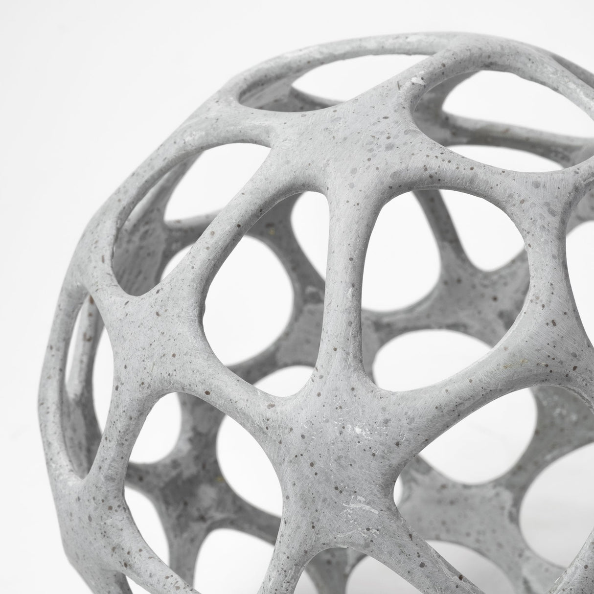 Spiro Off-White Hollow Decorative Orb by Mercana at Eve Furniture