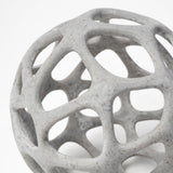 Spiro Off-White Hollow Decorative Orb by Mercana at Eve Furniture