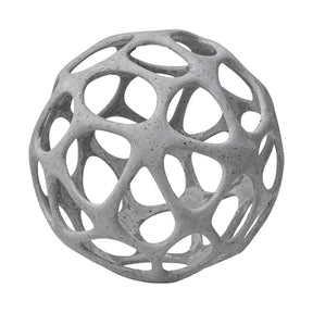 Spiro Off-White Hollow Decorative Orb by Mercana at Eve Furniture