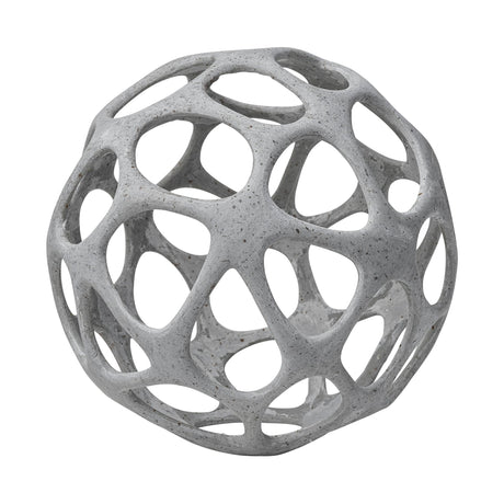 Spiro Off-White Hollow Decorative Orb by Mercana at Eve Furniture