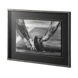 Sports Collection Football by Mercana Studio Hand Embellished Framed Art Print Matted under Glass by Mercana at Eve Furniture