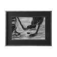Sports Collection Hockey by Mercana Studio Hand Embellished Framed Art Print Matted under Glass by Mercana at Eve Furniture