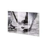 Sports Collection Hockey-S 3 Piece Triptych by Mercana Studio a Hand Embellished Textured Canvas by Mercana at Eve Furniture