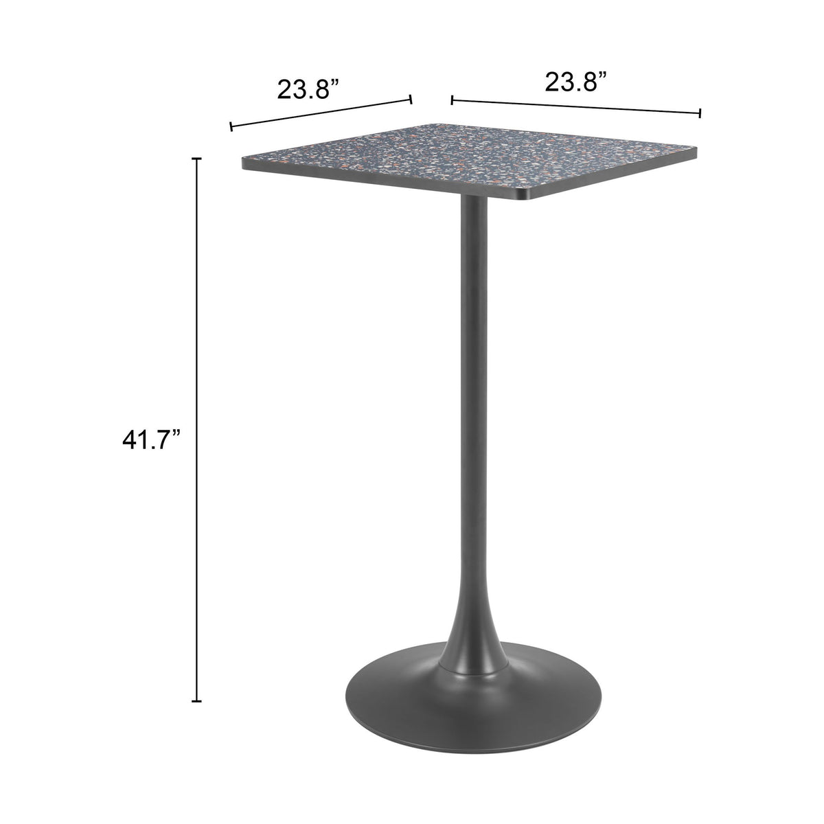 Spot Bar Table Black by Zuomod at Eve Furniture