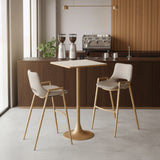 Spot Beige & Gold Bar Table by Zuomod at Eve Furniture