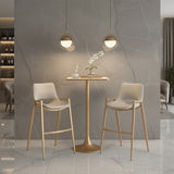 Spot Beige & Gold Bar Table by Zuomod at Eve Furniture