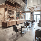 Spot Gray & Black Bistro Table by Zuomod at Eve Furniture