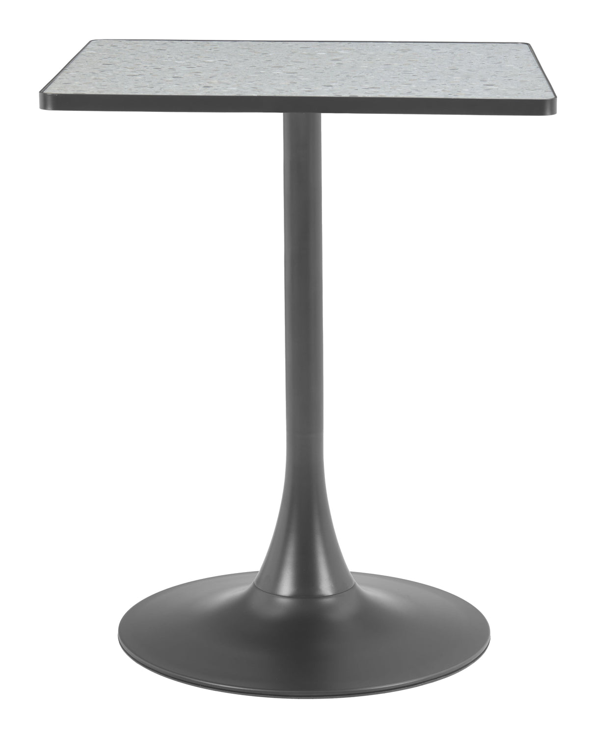 Spot Gray & Black Bistro Table by Zuomod at Eve Furniture