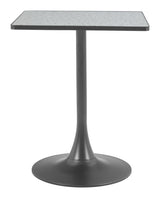 Spot Gray & Black Bistro Table by Zuomod at Eve Furniture
