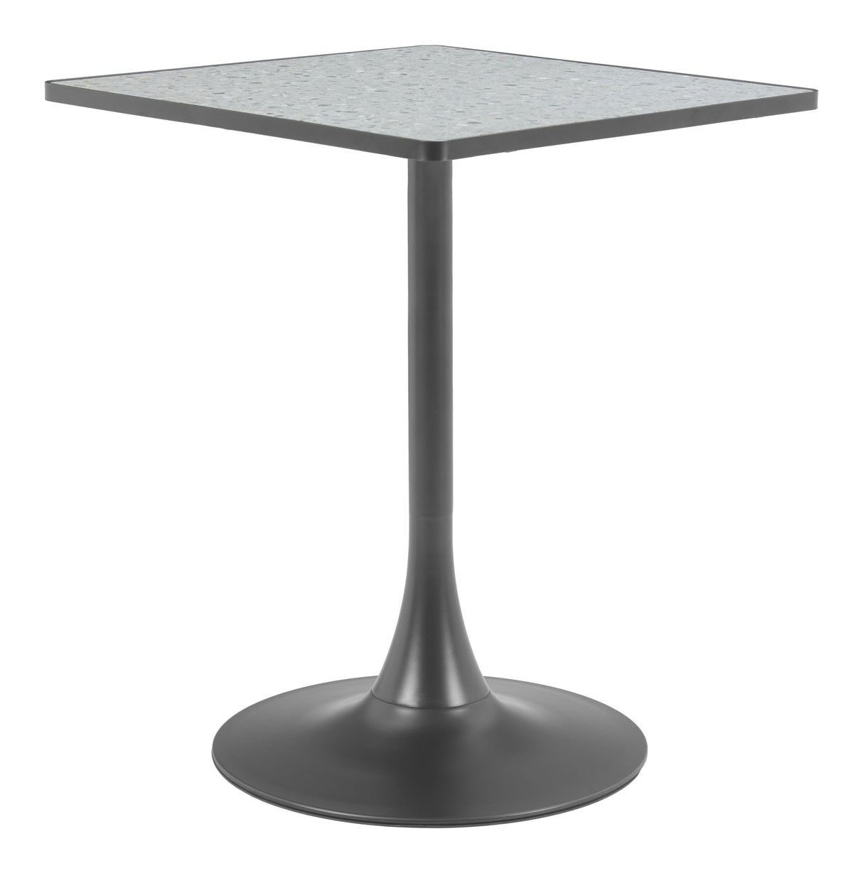 Spot Gray & Black Bistro Table by Zuomod at Eve Furniture