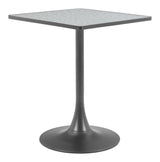Spot Gray & Black Bistro Table by Zuomod at Eve Furniture