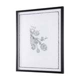 Spring Blooming IX by Mercana Studio a Hand Embellished Textured Framed Art Print Matted under Glass by Mercana at Eve Furniture