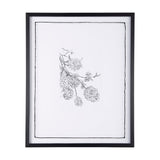 Spring Blooming IX by Mercana Studio a Hand Embellished Textured Framed Art Print Matted under Glass by Mercana at Eve Furniture