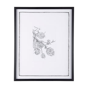 Spring Blooming IX by Mercana Studio a Hand Embellished Textured Framed Art Print Matted under Glass by Mercana at Eve Furniture