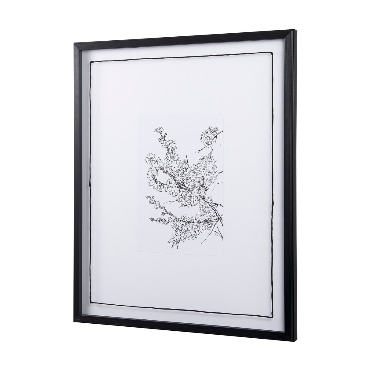 Spring Blooming V by Mercana Studio a Hand Embellished Textured Framed Art Print Matted under Glass by Mercana at Eve Furniture