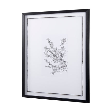 Spring Blooming V by Mercana Studio a Hand Embellished Textured Framed Art Print Matted under Glass by Mercana at Eve Furniture