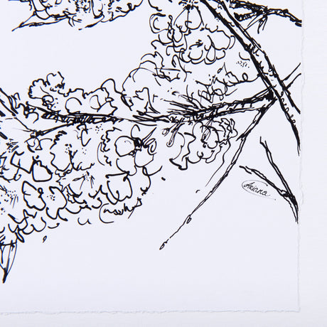 Spring Blooming V by Mercana Studio a Hand Embellished Textured Framed Art Print Matted under Glass by Mercana at Eve Furniture