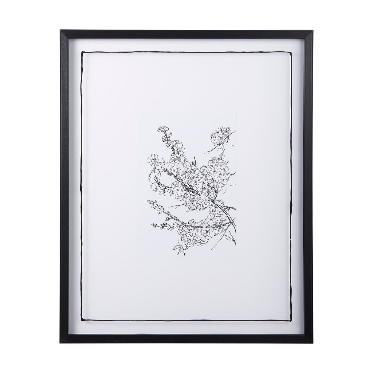 Spring Blooming V by Mercana Studio a Hand Embellished Textured Framed Art Print Matted under Glass by Mercana at Eve Furniture