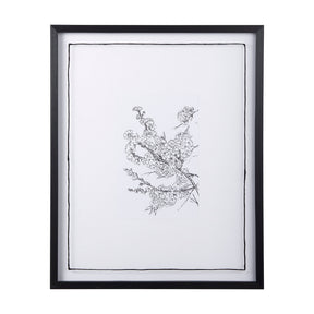 Spring Blooming V by Mercana Studio a Hand Embellished Textured Framed Art Print Matted under Glass by Mercana at Eve Furniture
