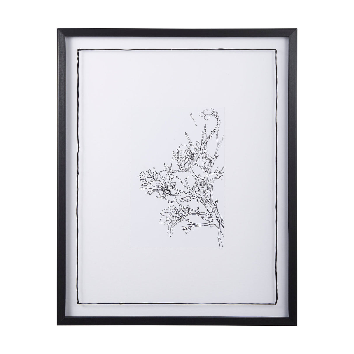 Spring Blooming VI by Mercana Studio a Hand Embellished Textured Framed Art Print Matted under Glass by Mercana at Eve Furniture