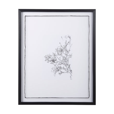 Spring Blooming VI by Mercana Studio a Hand Embellished Textured Framed Art Print Matted under Glass by Mercana at Eve Furniture