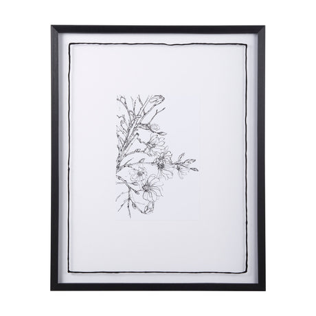 Spring Blooming X by Mercana Studio a Hand Embellished Textured Framed Art Print Matted under Glass by Mercana at Eve Furniture