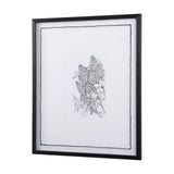 Spring Blooming XII by Mercana Studio Hand Embellished Textured Framed Art Print Matted under Glass by Mercana at Eve Furniture