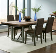 Spring Creek Natural Walnut 5-Piece Industrial Dining Set by Coaster at Eve Furniture