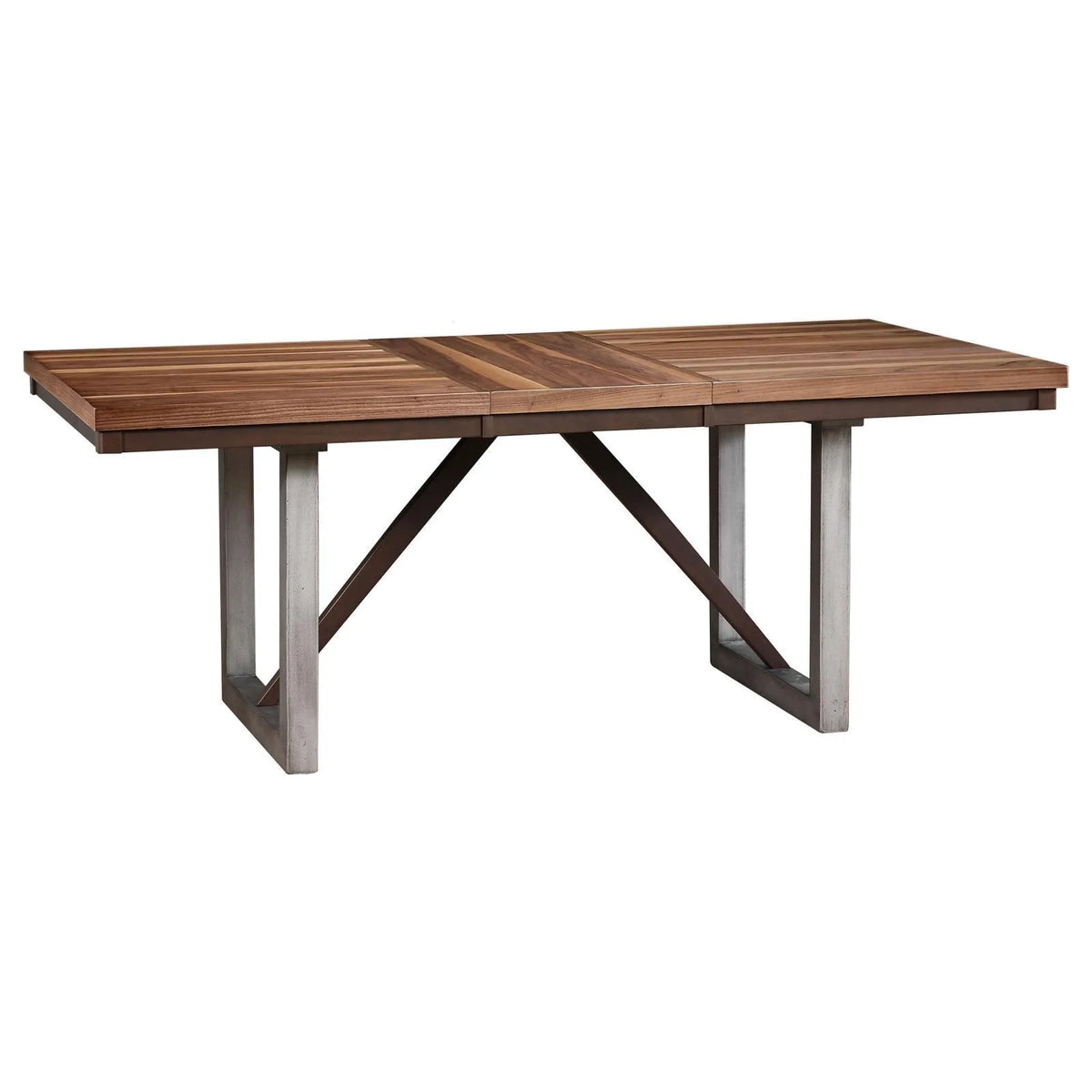 Spring Creek Natural Walnut Dining Table with Extension Leaf by Coaster at Eve Furniture
