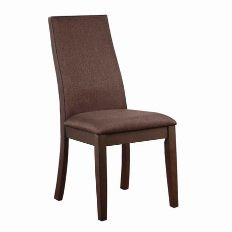 Spring Creek Rich Cocoa Brown Upholstered Side Chairs, Set of 2 by Coaster at Eve Furniture