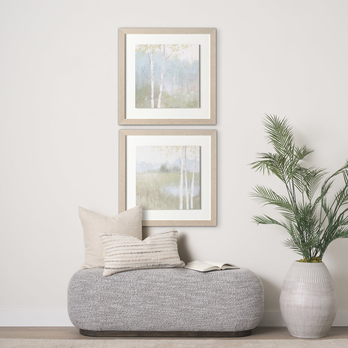 Spring Fling I Cool by Mercana Studio a Hand Embellished Textured Framed Art Print by Mercana at Eve Furniture