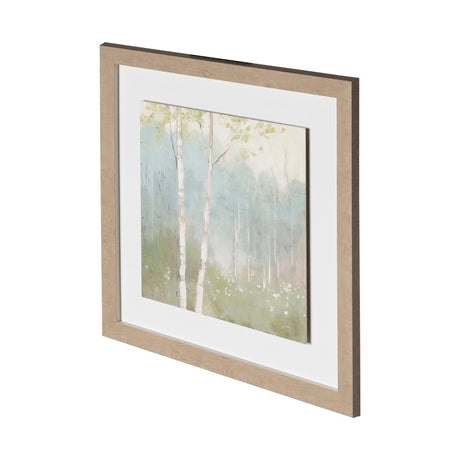 Spring Fling I Cool by Mercana Studio a Hand Embellished Textured Framed Art Print by Mercana at Eve Furniture
