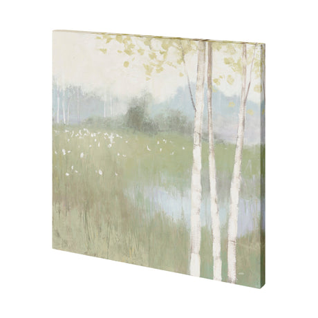 Spring Fling II Cool by Mercana Studio a Hand Embellished Textured Canvas by Mercana at Eve Furniture