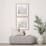 Spring Fling II Cool by Mercana Studio a Hand Embellished Textured Framed Art Print by Mercana at Eve Furniture