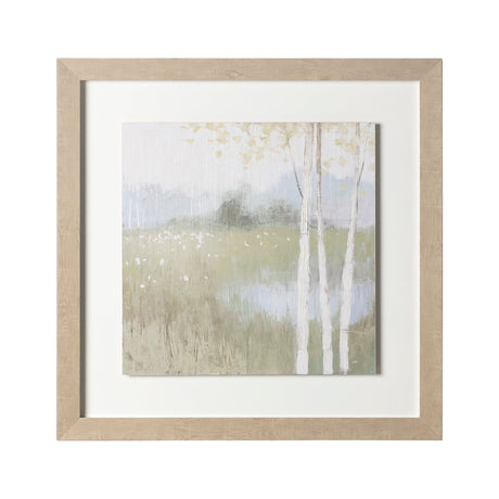 Spring Fling II Cool by Mercana Studio a Hand Embellished Textured Framed Art Print by Mercana at Eve Furniture