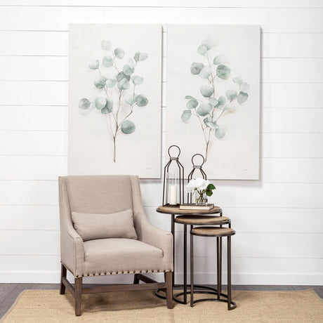 Spring Gestures II by Gabrielle Crawford a Hand Embellished Textured Canvas by Mercana at Eve Furniture