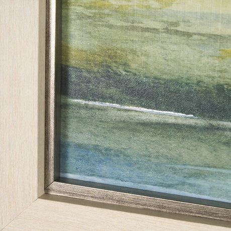 Spring Horizon II by Mercana Studio a Hand Embellished Textured Framed Art Print by Mercana at Eve Furniture