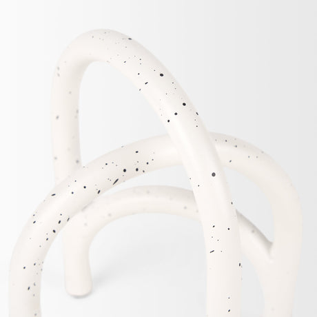 Springe White & Gray Speckled Arch Decorative Object (Set of 2) by Mercana at Eve Furniture
