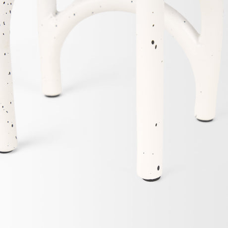 Springe White & Gray Speckled Arch Decorative Object (Set of 2) by Mercana at Eve Furniture