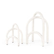 Springe White & Gray Speckled Arch Decorative Object (Set of 2) by Mercana at Eve Furniture