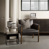 Squally 6.0L x 6.0W x 6.4H Black/Brown Glass Ombre Textured Small Vase by Mercana at Eve Furniture