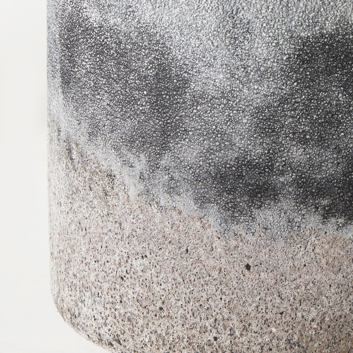 Squally Black/Brown Glass Ombre Textured Small Vase by Mercana at Eve Furniture