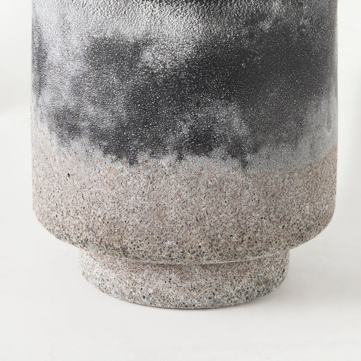 Squally Black/Brown Glass Ombre Textured Small Vase by Mercana at Eve Furniture
