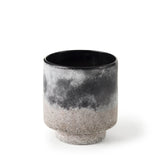 Squally Black/Brown Glass Ombre Textured Small Vase by Mercana at Eve Furniture