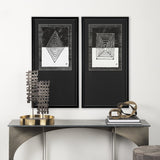 Square by Studio M a handmade Original Framed Artwork under Glass by Mercana at Eve Furniture