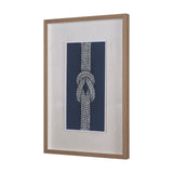 Square Knot by Mercana Studio Hand-Embellished Framed Artwork Matted under Glass by Mercana at Eve Furniture