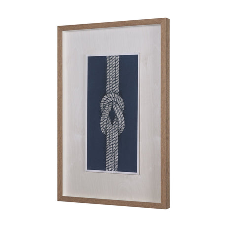 Square Knot by Mercana Studio Hand-Embellished Framed Artwork Matted under Glass by Mercana at Eve Furniture