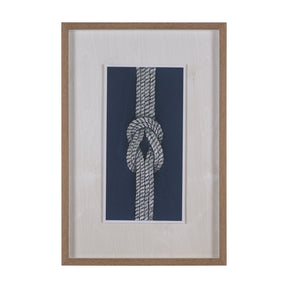 Square Knot by Mercana Studio Hand-Embellished Framed Artwork Matted under Glass by Mercana at Eve Furniture