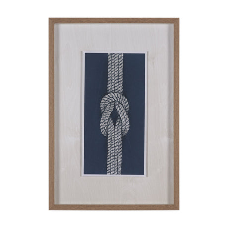 Square Knot by Mercana Studio Hand-Embellished Framed Artwork Matted under Glass by Mercana at Eve Furniture