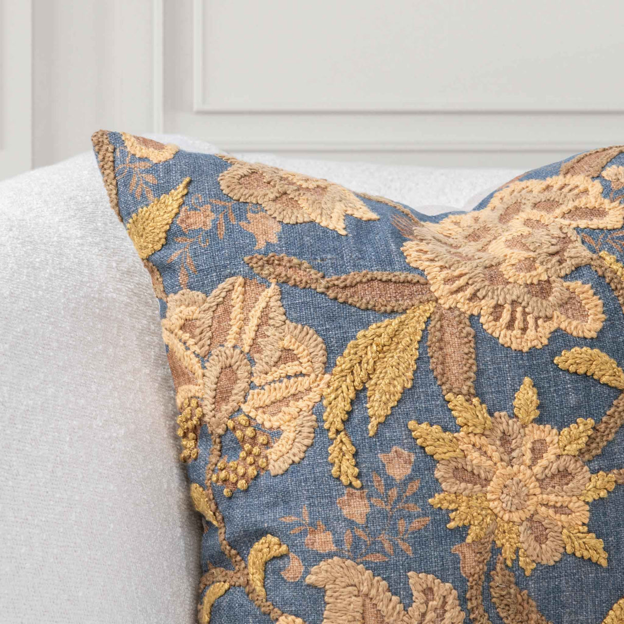 SR Anika Blue Sea 22x22 Throw Pillow (Set of 2) by Classic Home at Eve Furniture